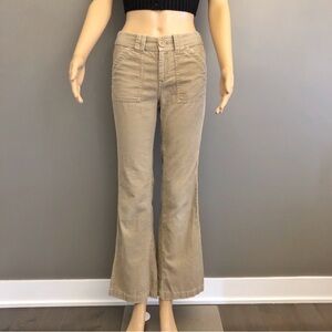 JACOB Y2K Corduroy Boot Cut Fit Flared Low Rise Boho Funky Trousers Pants.XS.